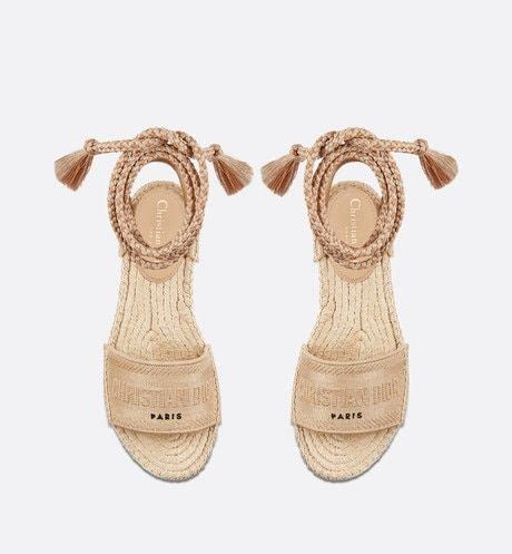 dior sandals cream|dior beachwear sandals.